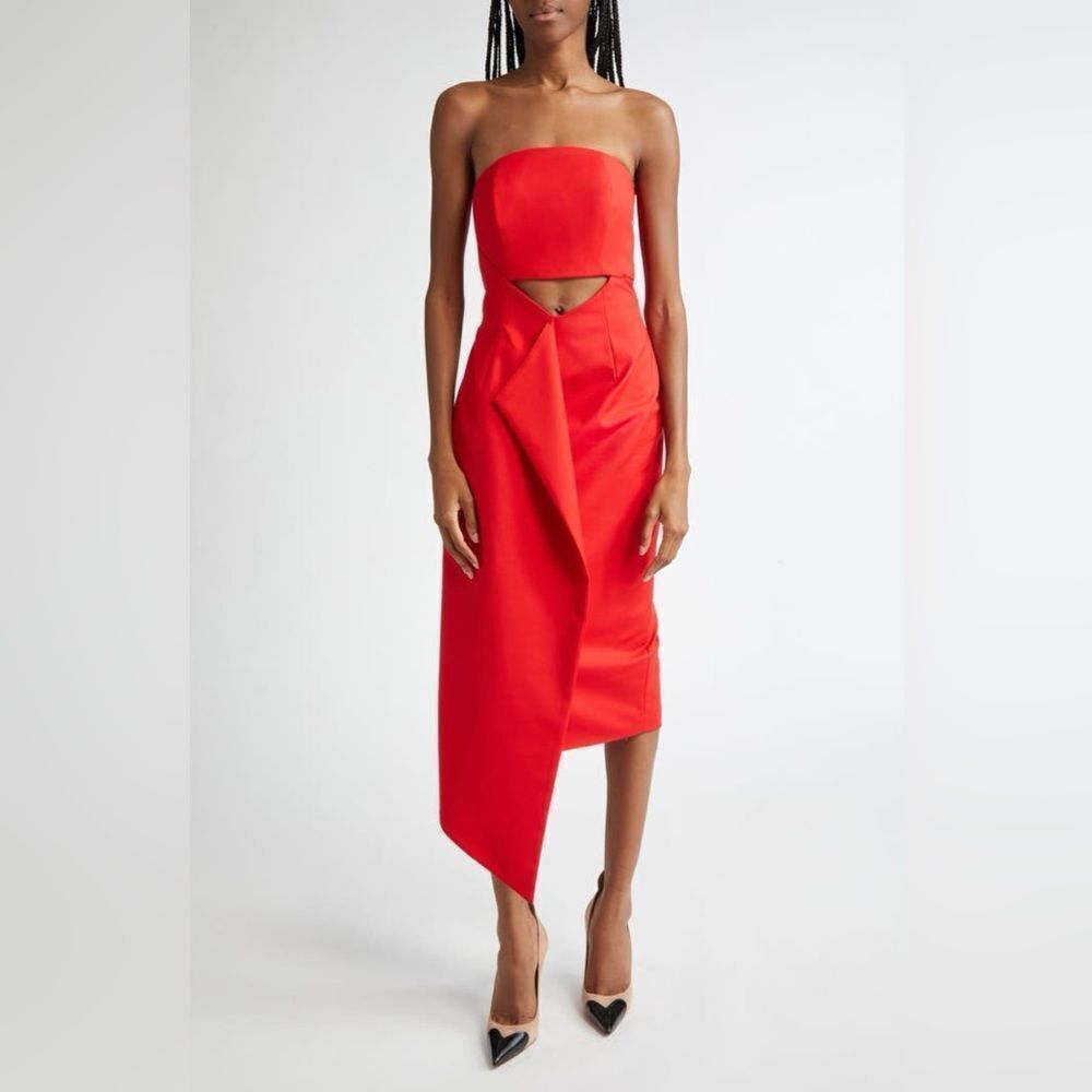 ISRAELLA KOBLA Leta Cutout Strapless Maxi Dress Size 6